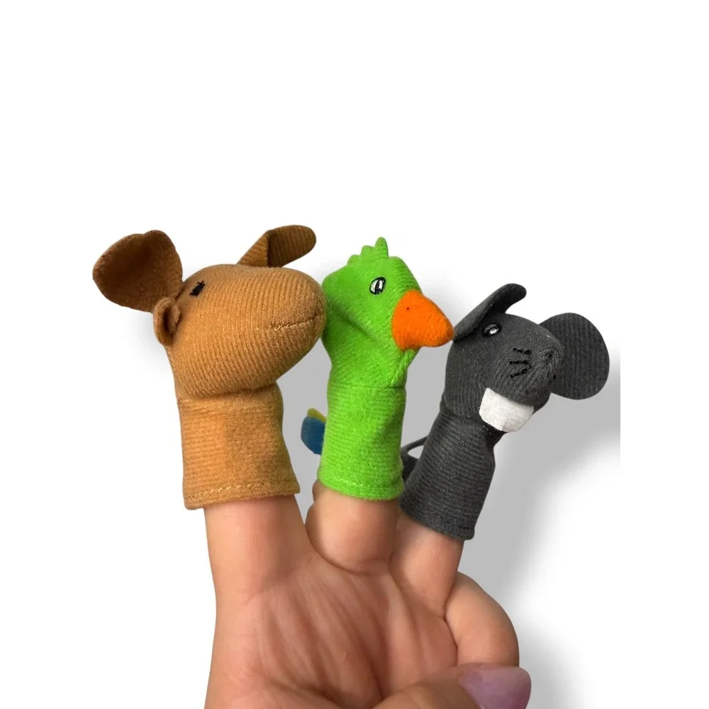 IKEA TITTA DJUR Set of 9 Colorful Animal‎ Finger Puppets